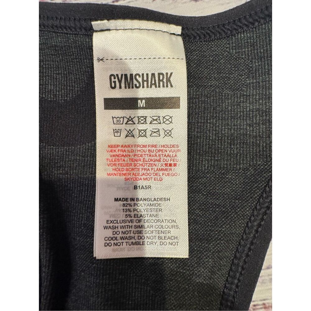 Gymshark NEW Adapt Camo Seamless Tank in Black Size Medium - Picture 4 of 4